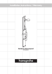 Hans Grohe 27005XX1 User's Manual