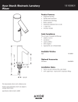 Hans Grohe Axor Starck Electronic Lavatory Mixer 10100801 User's Manual