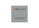 Hamilton Watch Automatic and Quartz Chronograph User's Manual