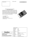 Hamilton Electronics HA-802 User's Manual