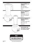 Hamilton Beach HBB250 User's Manual