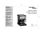 Hamilton Beach Espresso Maker 40715 User's Manual