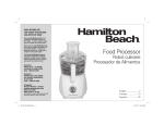Hamilton Beach 70610K User's Manual