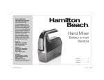 Hamilton Beach 62620 User's Manual