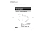 Hamilton Beach 40911 User's Manual