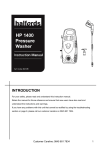 Halfords HP 1400 User's Manual