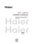 Haier TFT L32C1120 User's Manual