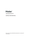 Haier LE24G610CF User's Manual