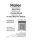 Haier HWVR08XCK User's Manual