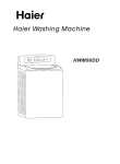 Haier HWM90DD User's Manual