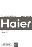 Haier HWM80-113S User's Manual