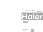 Haier HWM78-0528T User's Manual