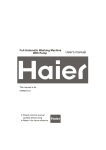 Haier HWM70-10 User's Manual