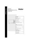 Haier HR-7857A User's Manual