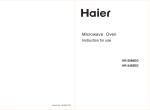 Haier HR-2080EG User's Manual