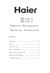 Haier HR-126-1 User's Manual
