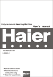 Haier HQM62-K User's Manual