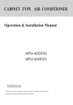 Haier HPU-42CF03 User's Manual