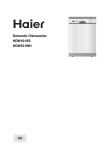 Haier HDW101SS User's Manual