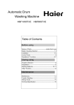 Haier HBF1055TVE User's Manual