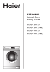 Haier Washer HWD-D1000TXVE User's Manual