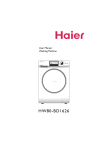 Haier Washer HW80-BD1626 User's Manual