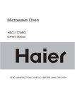 Haier HSC-1770EG User's Manual