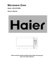 Haier HGN-36100EB User's Manual
