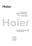 Haier LE22T1000F User's Manual