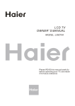 Haier L39Z10A User's Manual