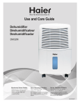 Haier Dehumidifier DM32M-L User's Manual