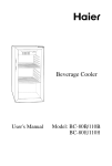 Haier BC-80H/110H User's Manual