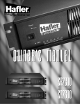 Hafler SR2300 User's Manual