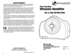 Guardian Technologies H2500 User's Manual