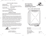 Guardian Technologies AC6000 User's Manual