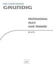 Grundig Professional Multi Hair Trimmer MT 6741 User's Manual