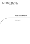 Grundig PORTABLE RADIO Music Boy 71 User's Manual