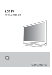 Grundig LCD TV 40 VLE 8160 BH User's Manual