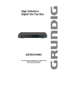 Grundig GSTB3103HD User's Manual
