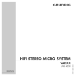 Grundig HIFI STEREO MICRO SYSTEM UMS 4200 User's Manual