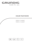 Grundig Color Television Vision 6 32-6840 T User's Manual
