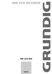 Grundig GDR 5550 HDD User's Manual