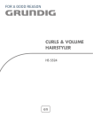 Grundig CURLS & VOLUME HAIRSTYLER HS 5524 User's Manual