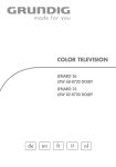 Grundig Color Television LXW 68-8720 User's Manual