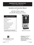 Grindmaster LCD-2R User's Manual
