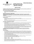 Grindmaster ICB-400 User's Manual