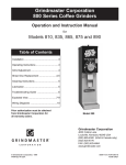 Grindmaster 865 User's Manual