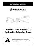Greenlee HK06ATC User's Manual