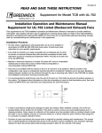 Greenheck Fan TCB User's Manual