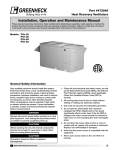 Greenheck Fan PVE-35 User's Manual